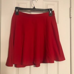Forever 21 Red Skater Skirt